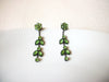 Victorian Green Rhinestones Dangle Earrings 40520