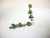 Victorian Green Rhinestones Dangle Earrings 40520
