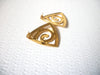 Retro Wide Chunky Gold Toned Modern Earrings 120720