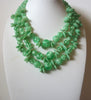 Vintage HONGKONG 1950 Green Necklace 40620