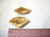 Art Deco Larger Swirl Enameled Earrings 40520