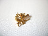 Gold Toned Bird Nest Pearl Egg Stick Pin 120820