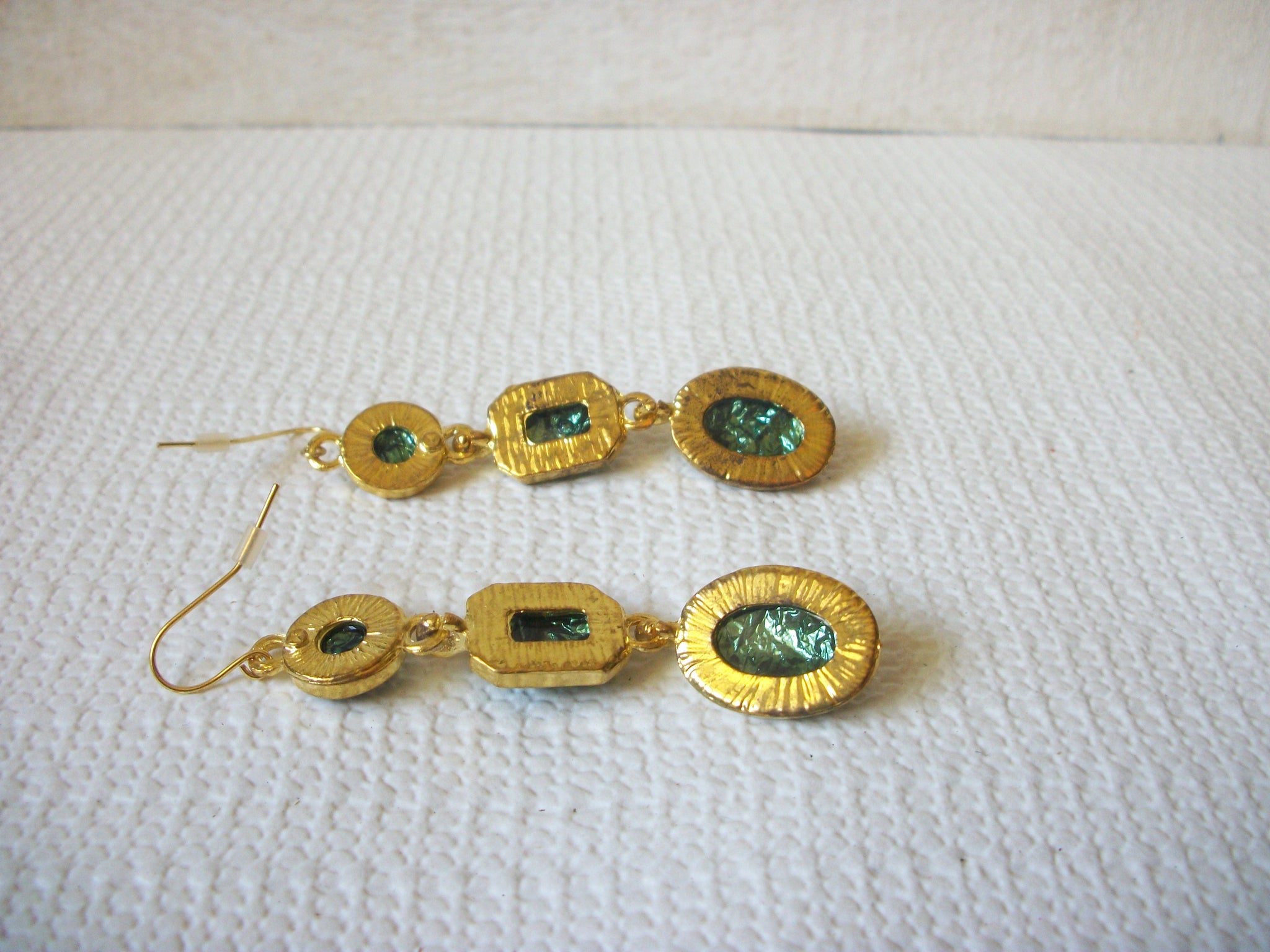 Retro Turquoise Green Dangle Earrings 60320