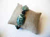 Agate Moss Black Glass Bracelet 120820