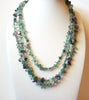 Amethyst Chips Aquamarine Necklace 121020