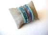 Bohemian 1970s Wide Glass  Bracelet 120820