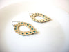 Blue Gold Dangle Earrings 120820