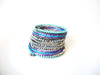 Bohemian 1970s Wide Glass  Bracelet 120820