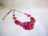Retro Hot Pink Statement Necklace 60420