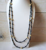 Retro 62 Inch Black Gold Necklace 60420