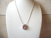 Retro Pink Rhinestone Necklace 60420