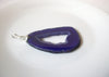 Vintage Purple Agate Stone Pendant 121520