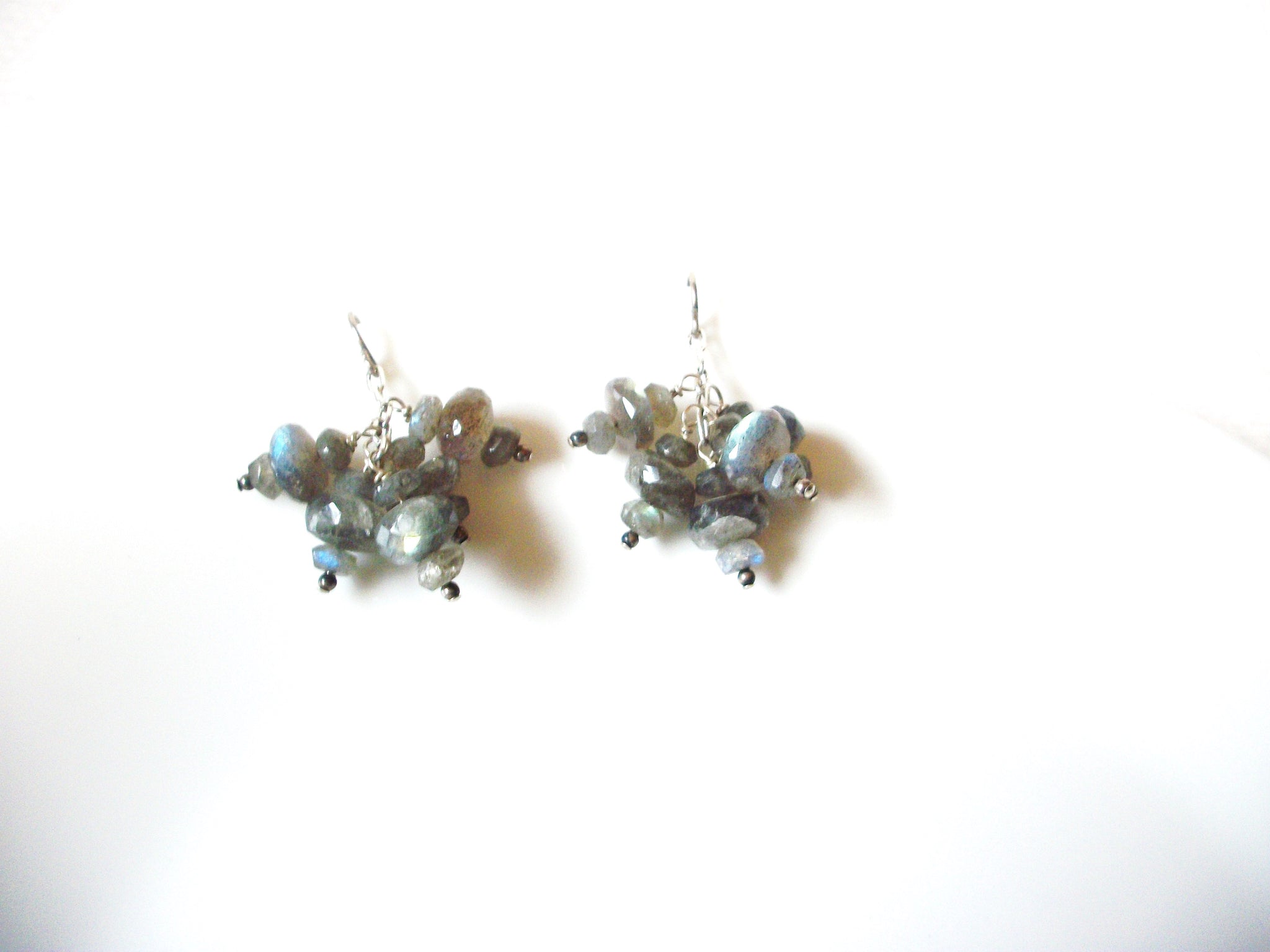 Cloudy Gray Quartz Earrings 121420