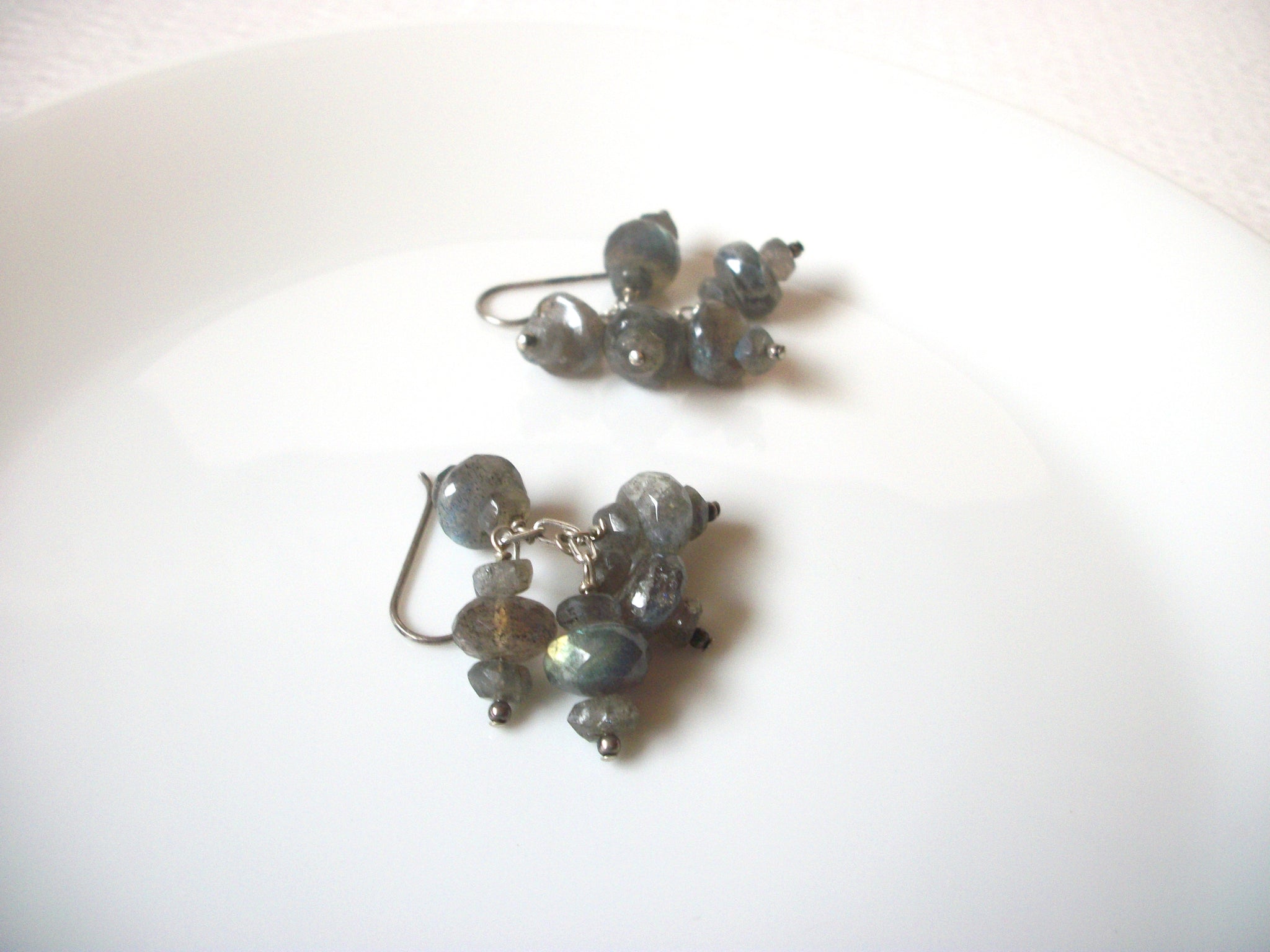 Cloudy Gray Quartz Earrings 121420