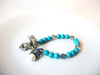 Southwestern Stone Glass Pearl Bracelet 121020