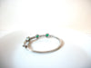 Silver Tone Emerald Cuff Bracelet 121020
