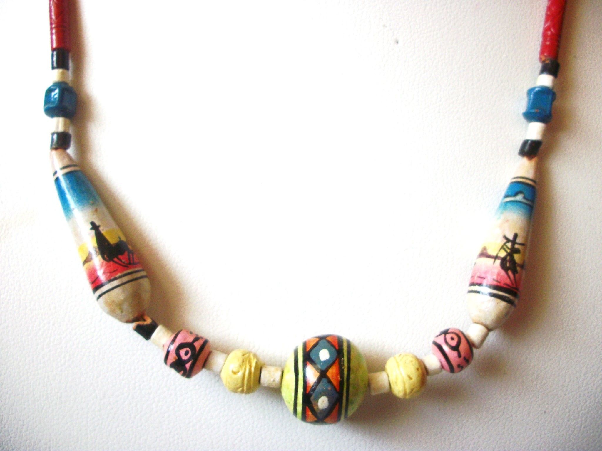 Hand Crafted Native Colorful Necklace 121120