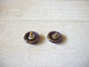 Retro 1970s Purple Gold Earrings 60520
