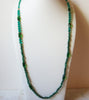 Vintage Green Czech Glass Necklace 60620