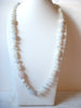 Rose Quartz White Quartz Necklace 60720