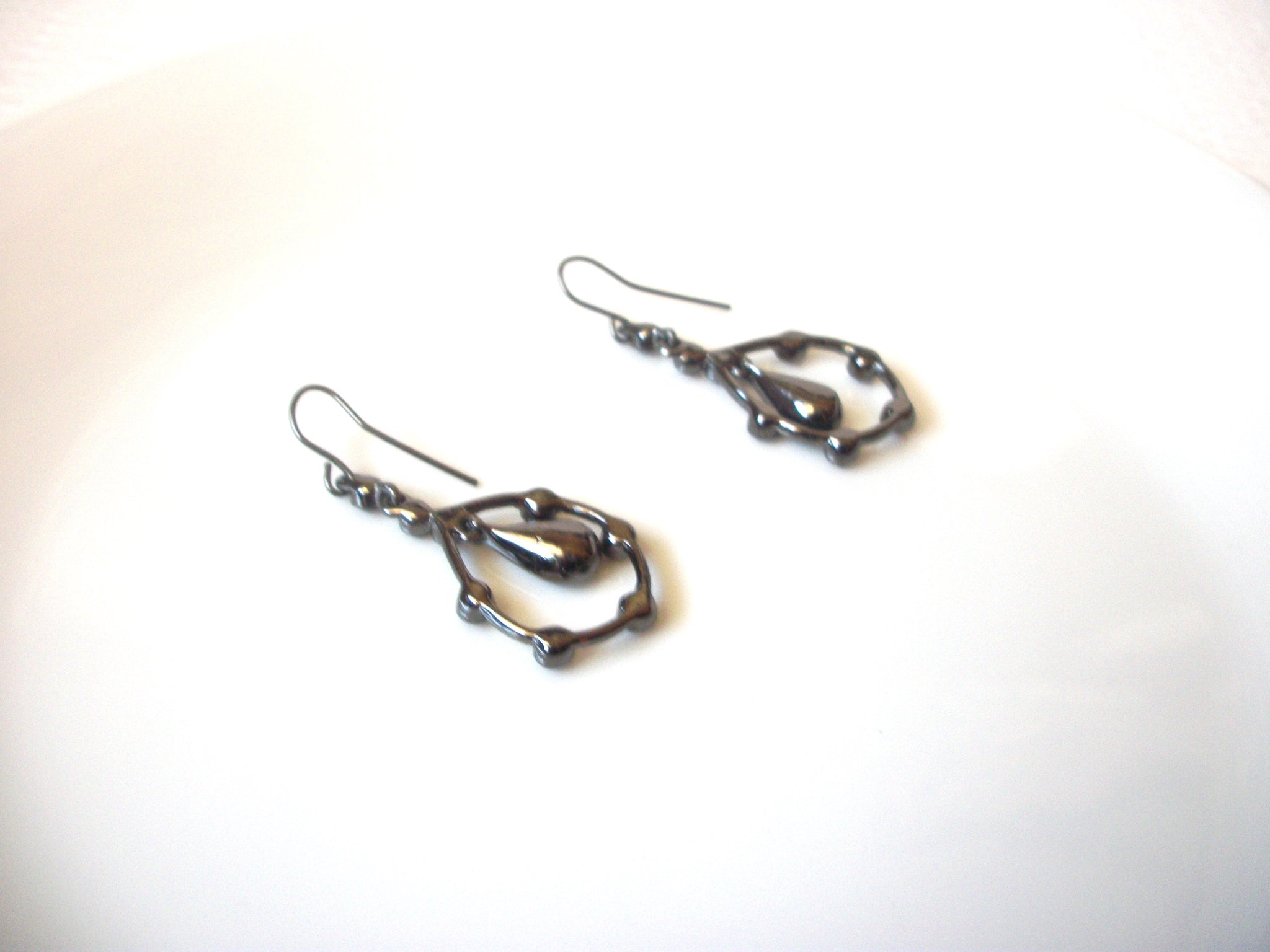 Hand Made Red Rhinestone Earrings 121520