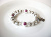 Clear Czech Glass Owl Bracelet 120620