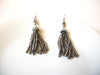 Hand Made Sparkling Silver Toned Tassel Earrings 121520