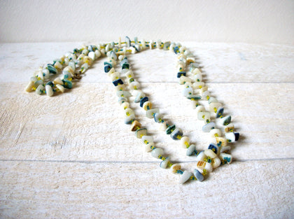 Vintage 54 Inch Shell Chips Necklace 60620