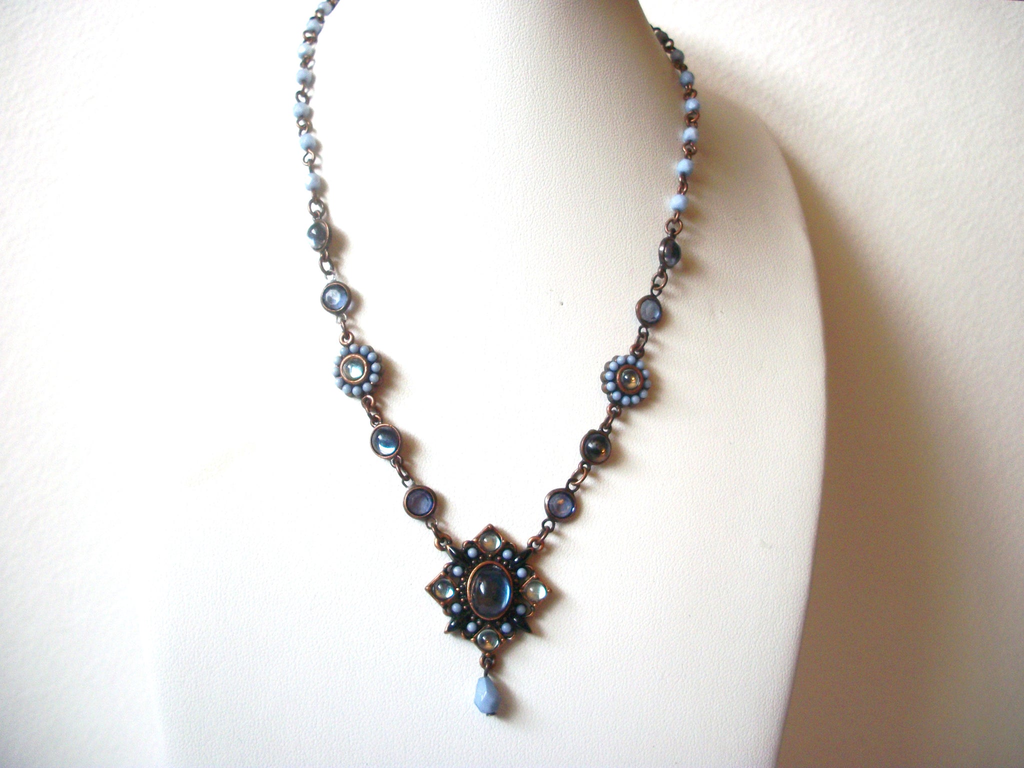 Vintage AVON Flower Copper Necklace 121120