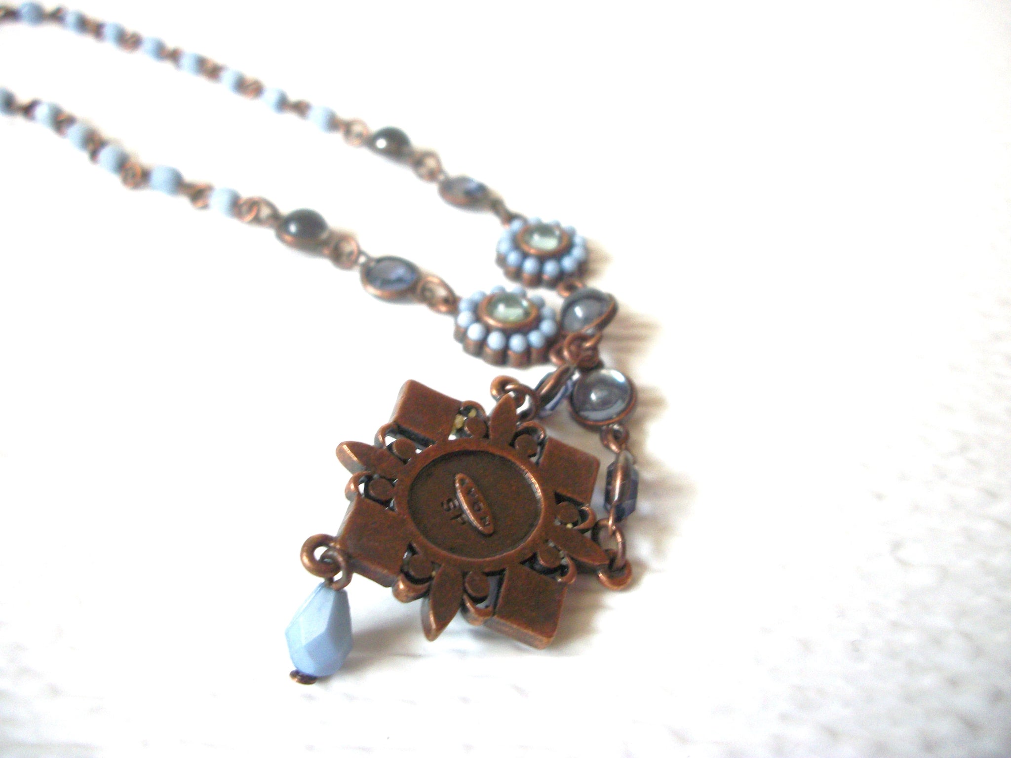Vintage AVON Flower Copper Necklace 121120