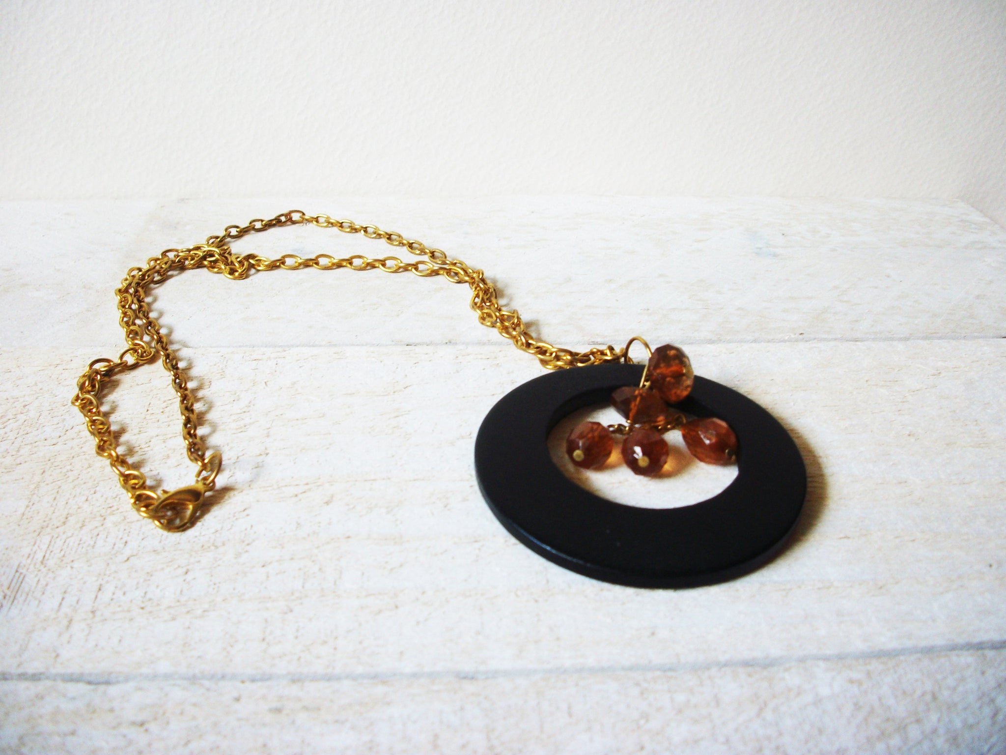 Retro Black Gold Necklace 60620