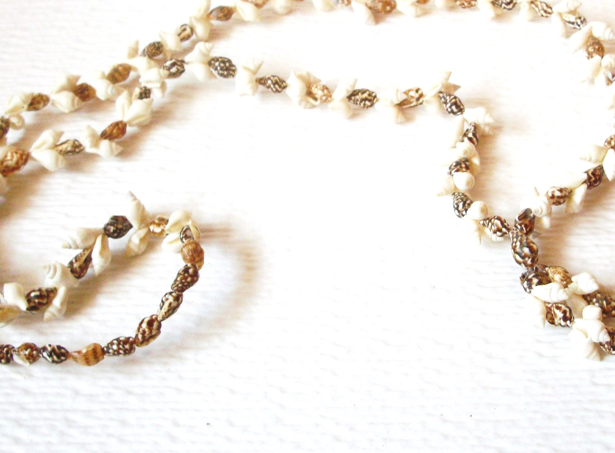 Natural Organic Shell Tassel Necklace 121120