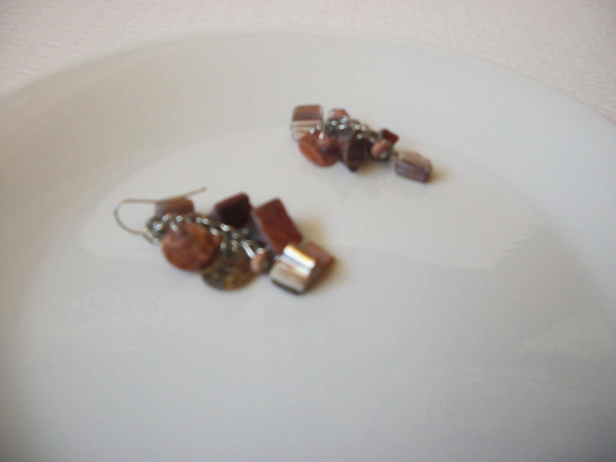 Hand Made Pink Shell Earrings 121520