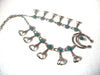 Vintage Simulated Turquoise Stone Native  Necklace 121220