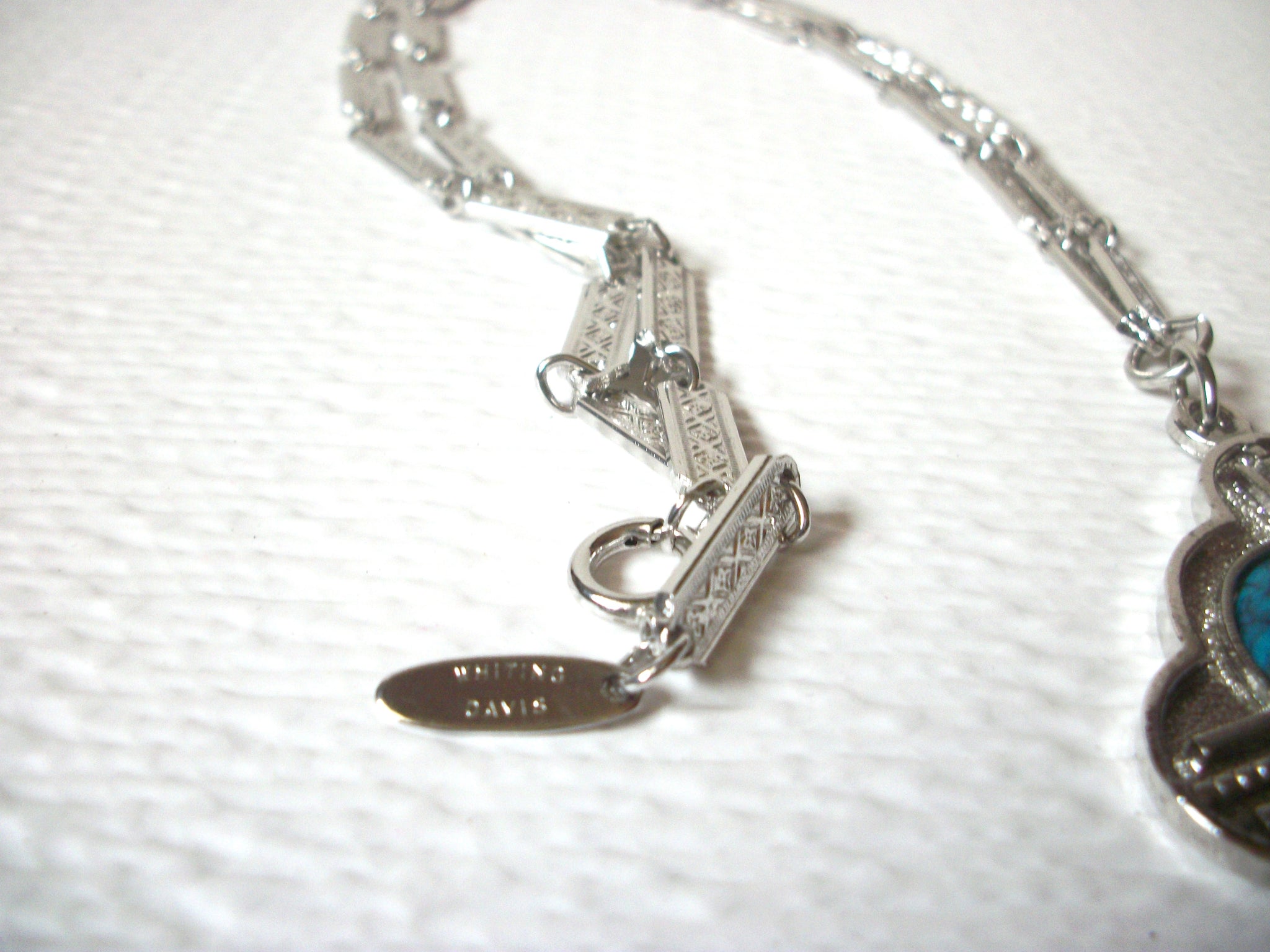 Vintage Whiting and Davis Southwestern Theme Necklace 121220