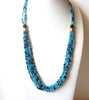 Southwestern Glass Brass Necklace 121220