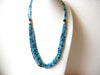 Southwestern Glass Brass Necklace 121220