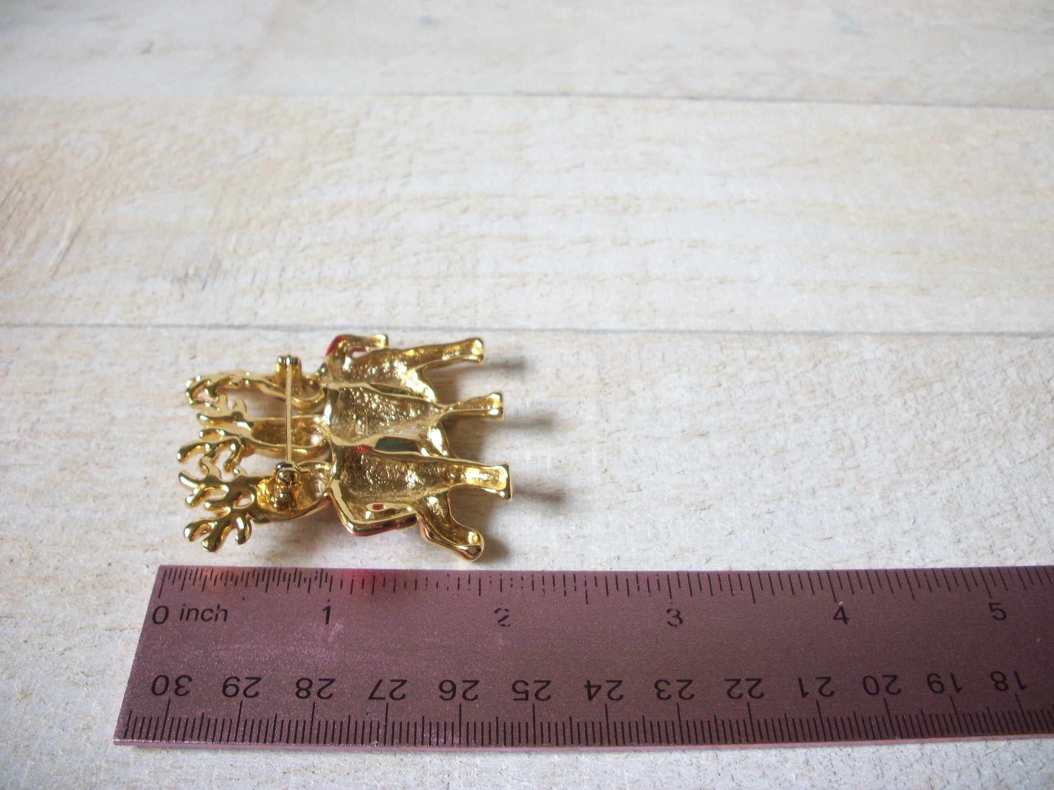 Retro Dancing Reindeer Brooch 60820