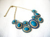 Chunky Retro Cabochon Necklace 41020