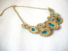 Chunky Retro Cabochon Necklace 41020