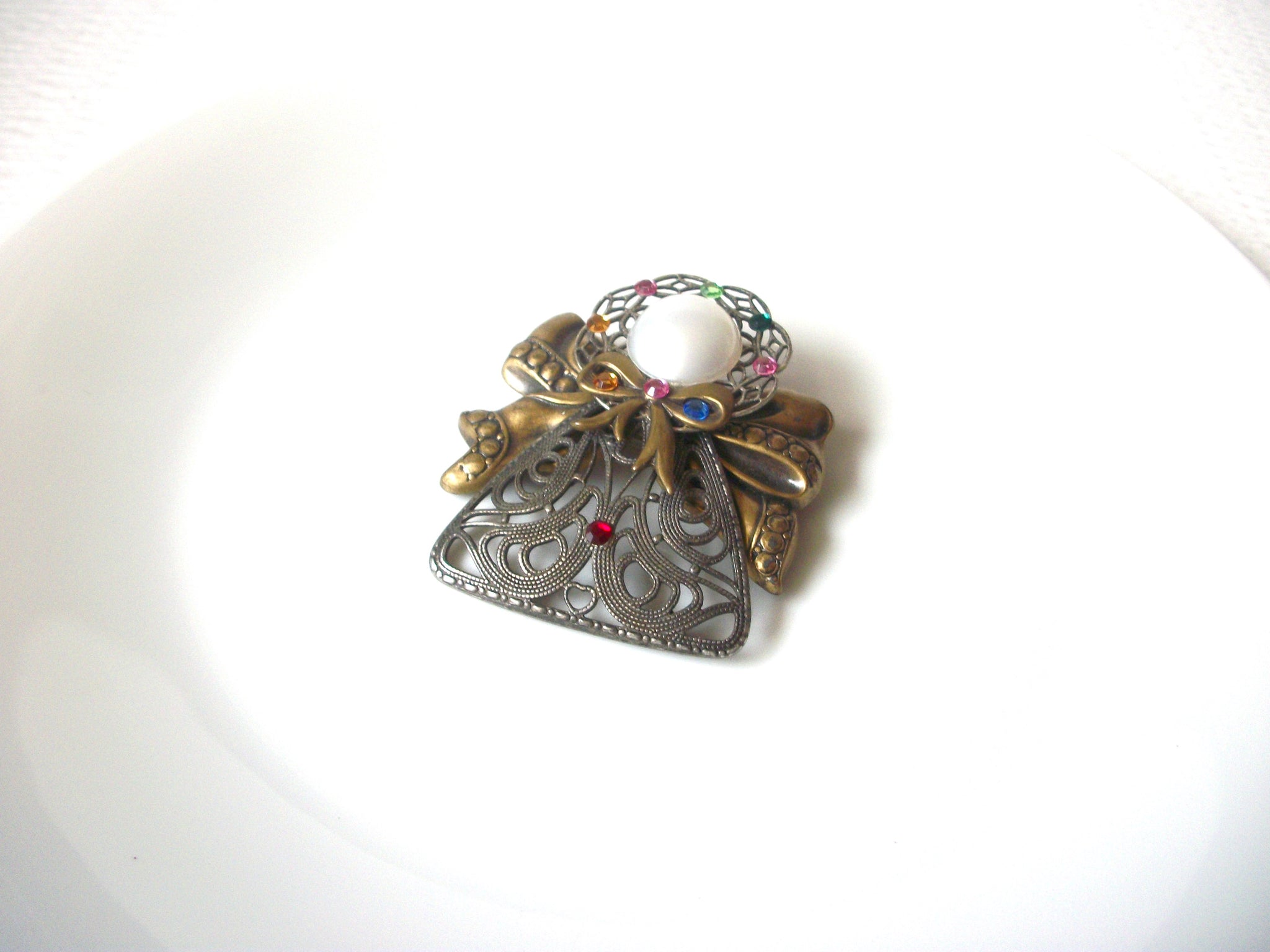 Hand Made Vintage Angel Brooch Pin 121620