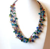 Colorful Southwestern Glass Hand Made Necklace 121320