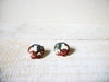 Vintage 1950s Cloisonne Earrings 60720