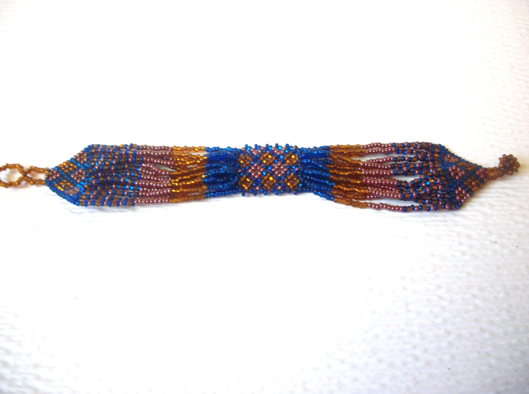 Native American Hand Made Glass Bracelet 121720