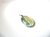 Vintage 1950s Glass Leaf Pendant 121720