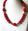 Vintage Red Gold Necklace 60720