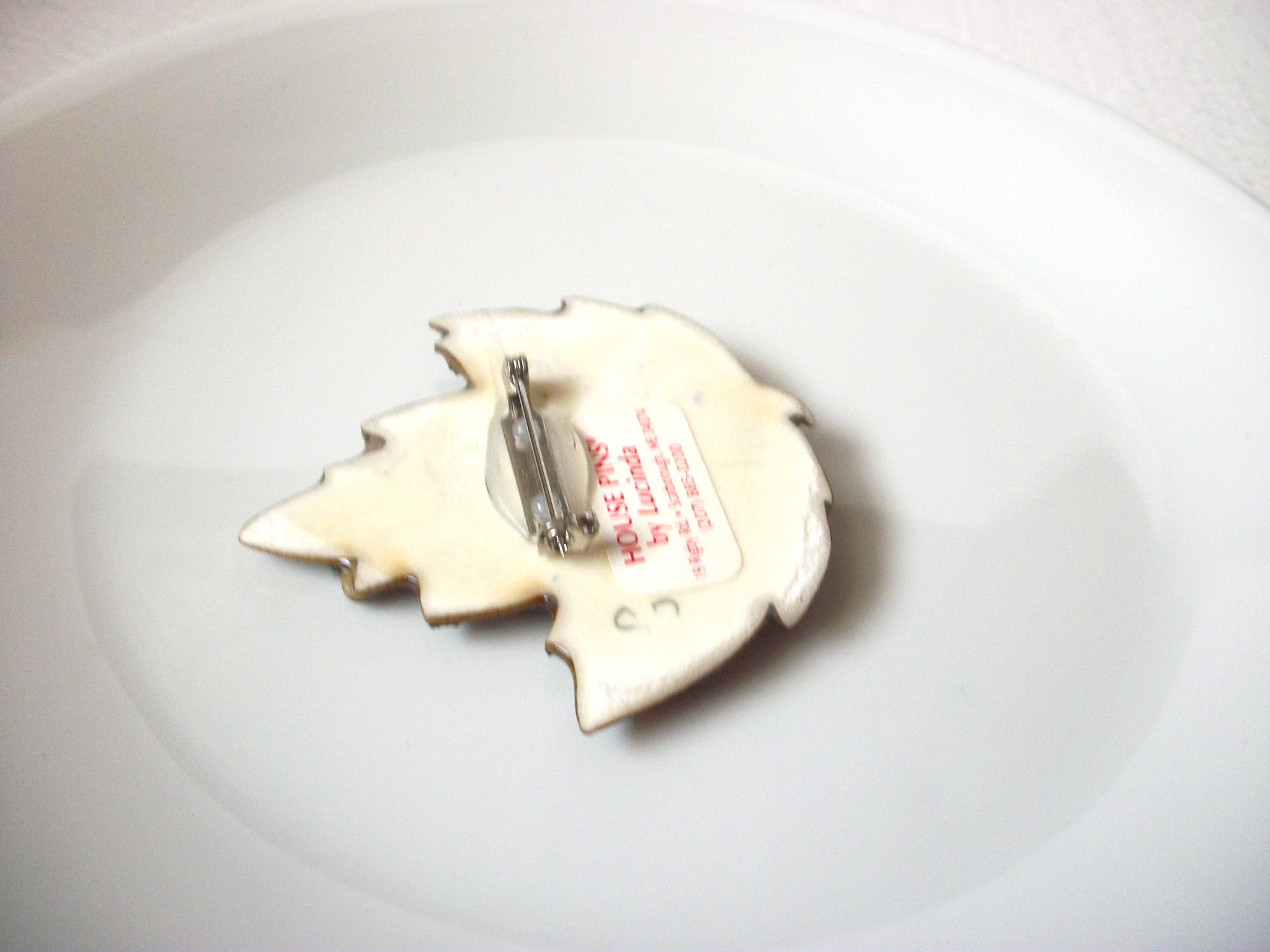 RARE House Pins By Lucinda Fall Maple Leaf House Pins By Lucinda Brooch Pin 121620