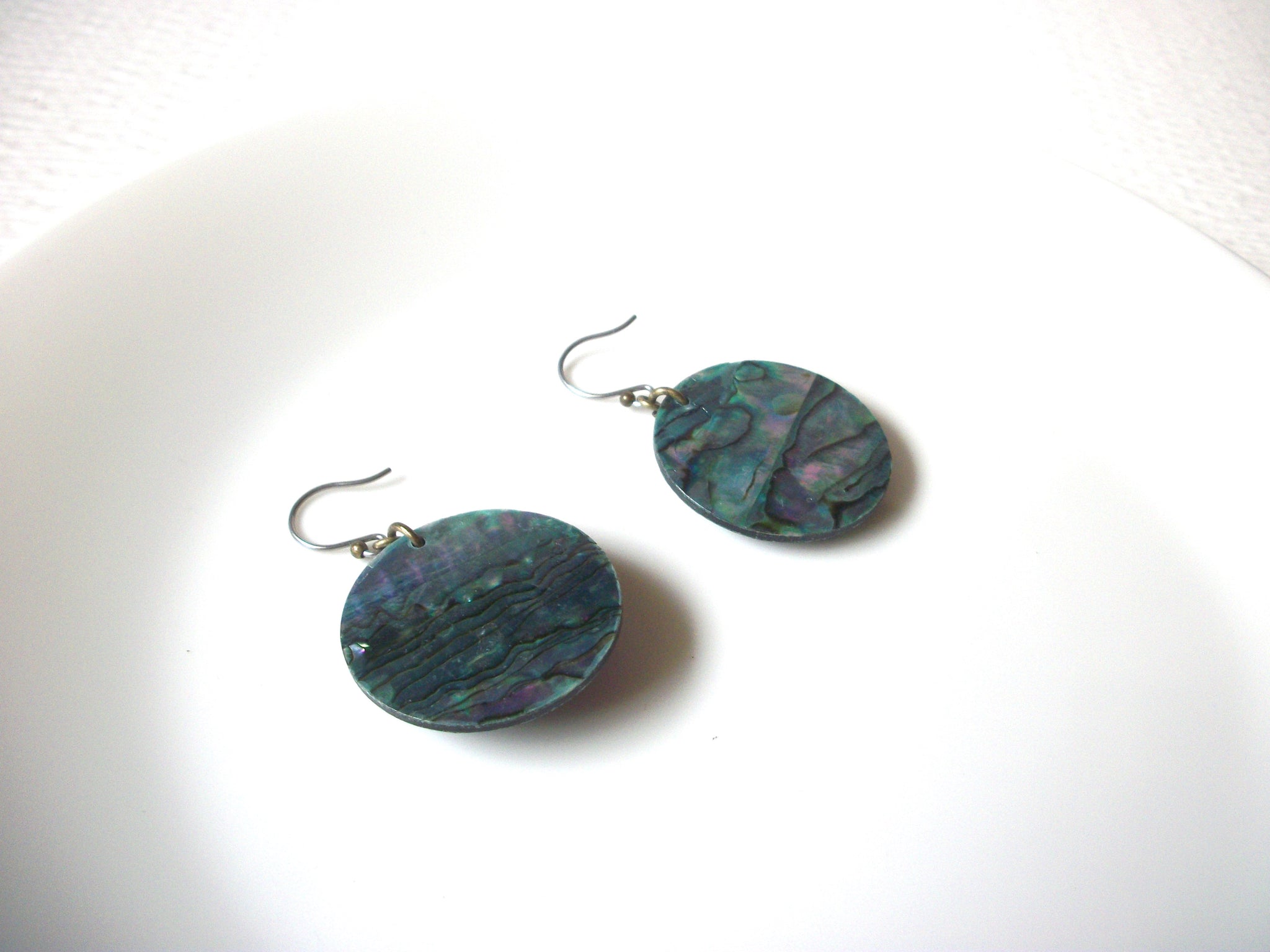 Hand Made Paua Abalone Dangle Earrings 121920