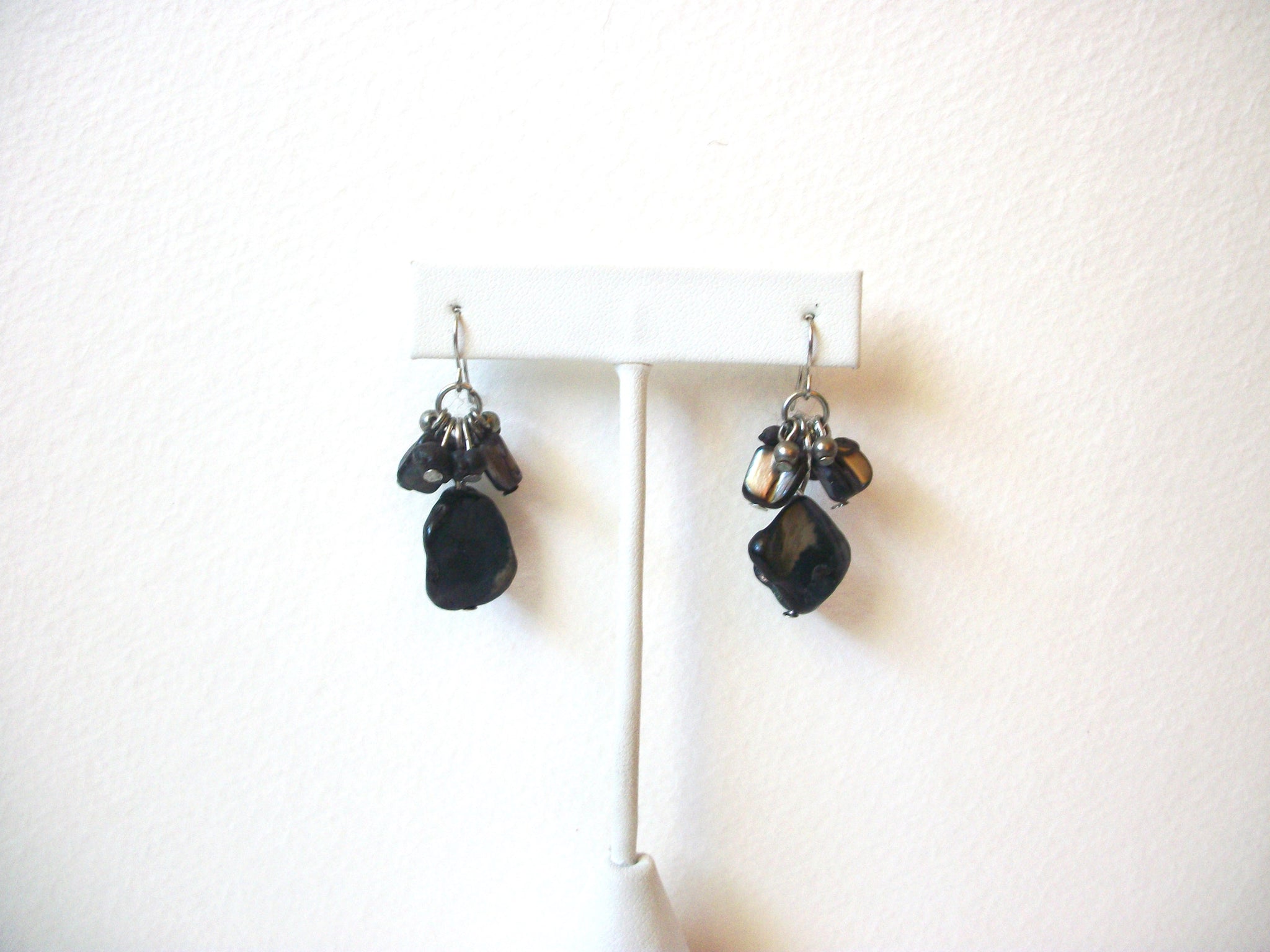 Blue Shell Chips Earrings 121720