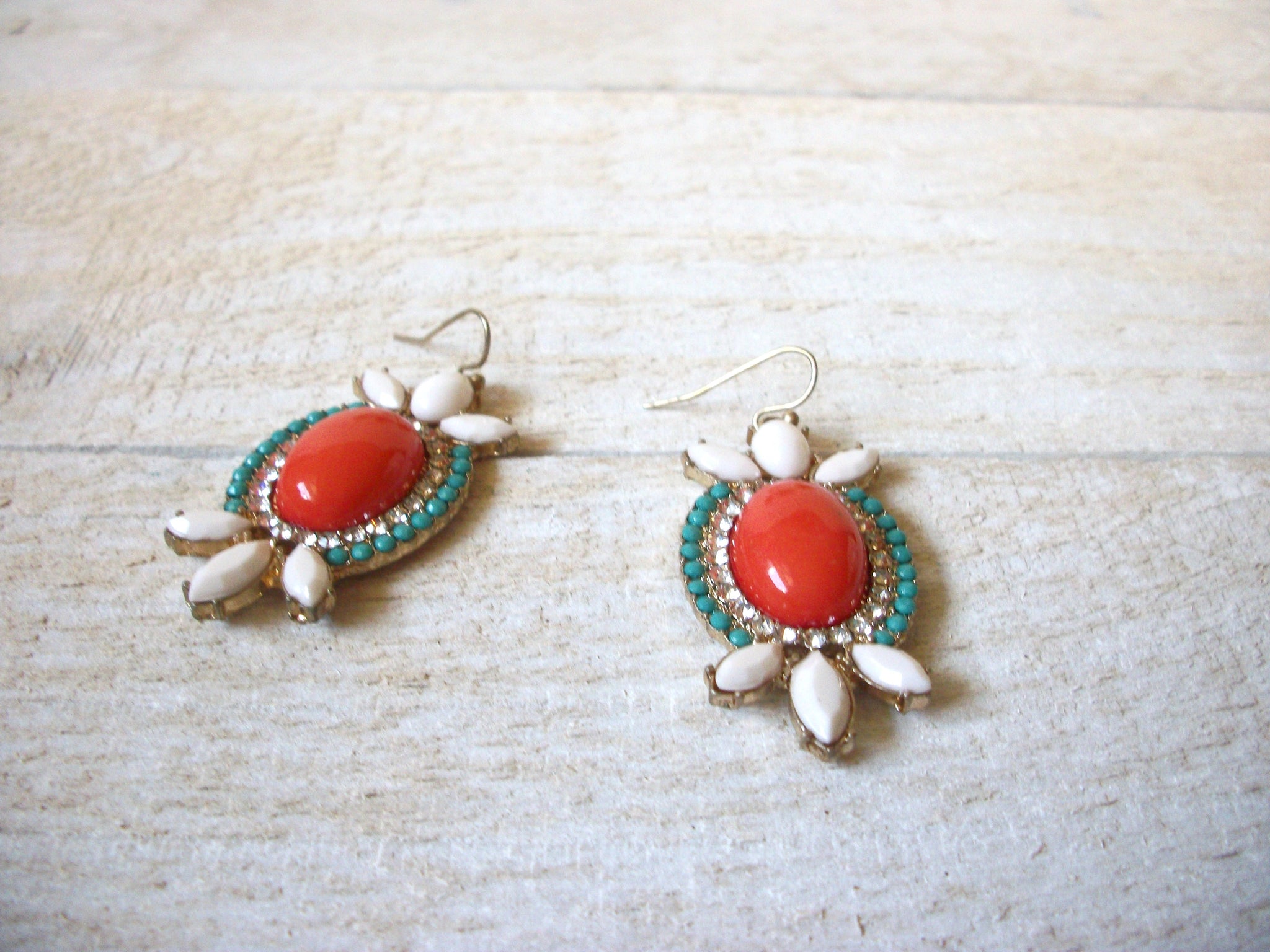 Retro Orange Earrings 61020